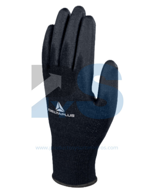 Guante Tejido de Poliéster Talla 7 Delta Plus VE702PN x 12 Pares