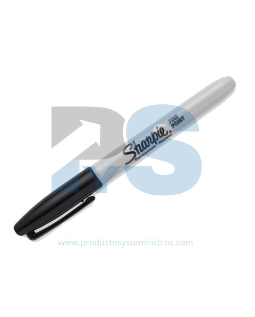 Marcador Permanente Sharpie Punta Fina Negro x 12 Unidades