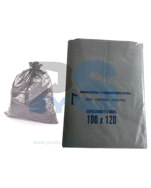 Bolsa de Basura Gris 100*120 *6 und