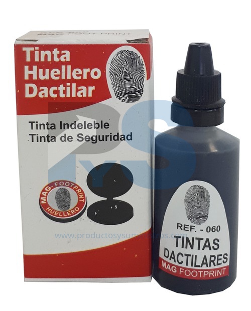 Tinta Para Huellero Dactilar De 30 Ml