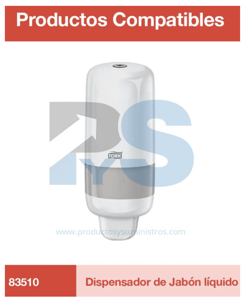 Jabón Líquido para Manos Antibacterial Tork Ref. 80510 x 1000 ml 
