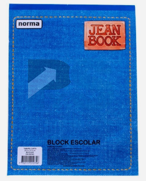 Block Carta Jean Book Blanco