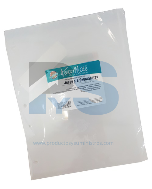 SEPARADOR TRANSPARENTE *8 UNID