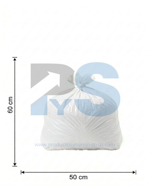 Bolsa de Basura Blanca Papelera 50x60 x 6 Uds