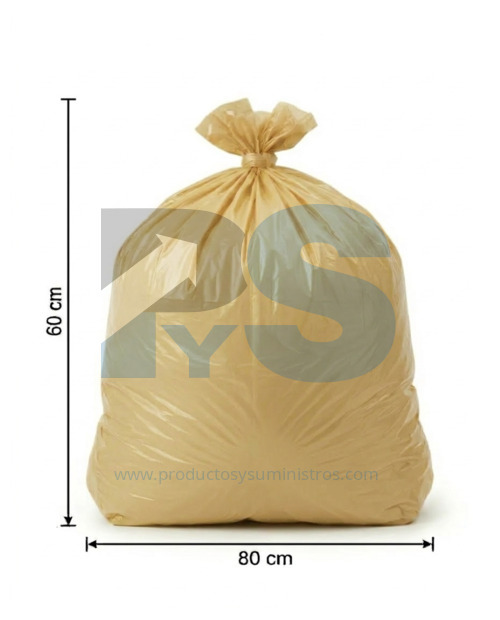 Bolsa de Basura Beige  60x80 x 6 Uds