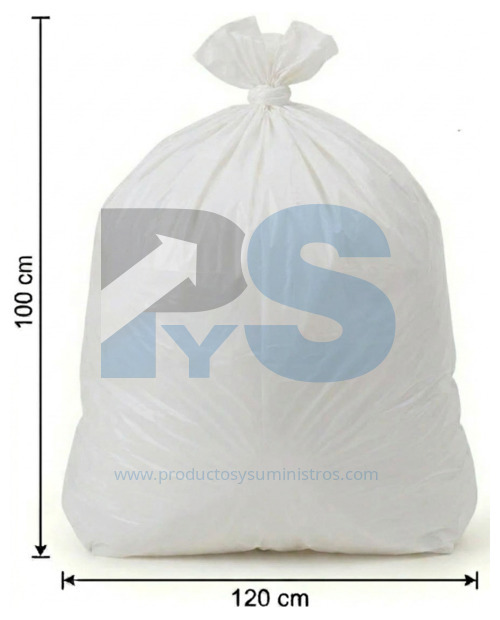 Bolsa de Basura Blanca 100x120 x 6 Uds