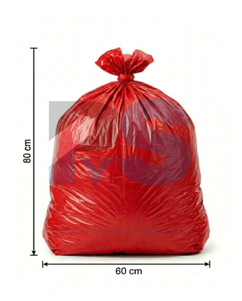Bolsa de Basura Roja 60x80 x 6 Uds