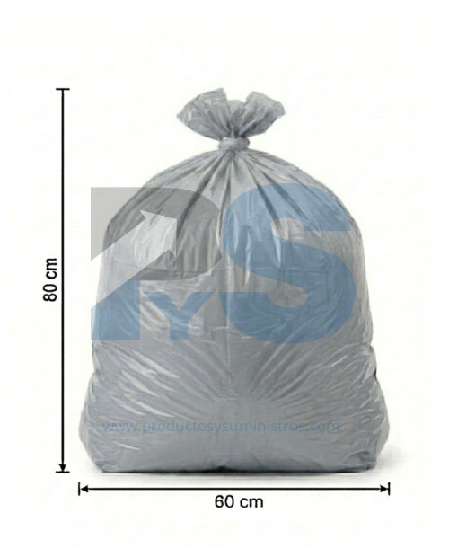Bolsa de Basura Gris 60x80 x 6 Uds