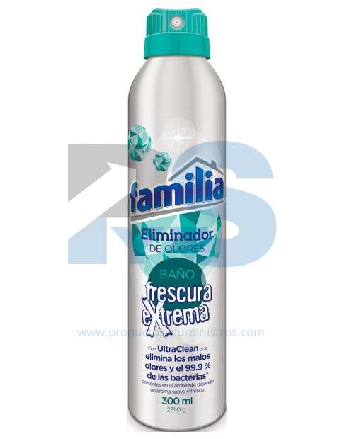 Ambientador Familia Eliminador de Olores Ref. 78312 *300 ml Frescura Extrema 