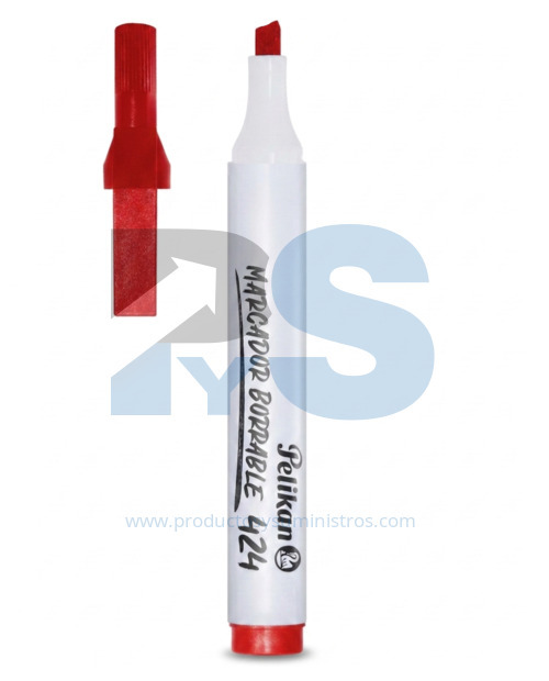 Marcador Borrable Pelikan 424 Rojo