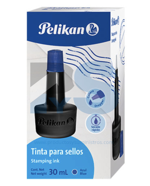Tinta para Sellos Pelikan Azul x 30 cc