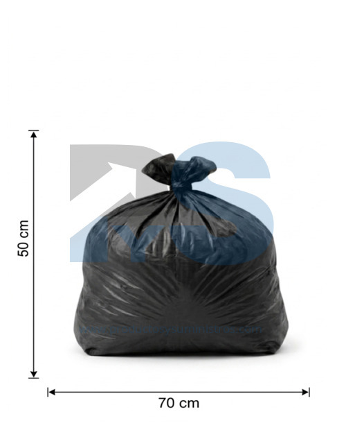 Bolsa Basura Negra 50x70 x 6 Uds