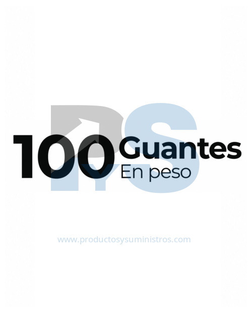 Guante de Nitrilo Azul Calibre 8 x 100 Unidades