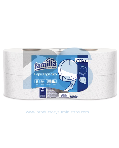 Papel Higiénico Jumbo Familia REF 7115 x 4 rollos x 250 MTS/rollo