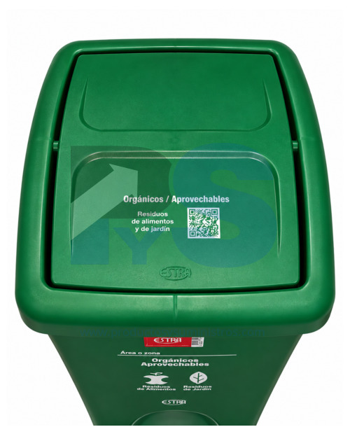 Papelera Vaivén Original Verde 35 L Estra 4-1042515