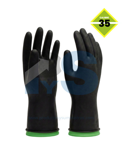 Guante Bicolor Industrial Preindumax Calibre 35