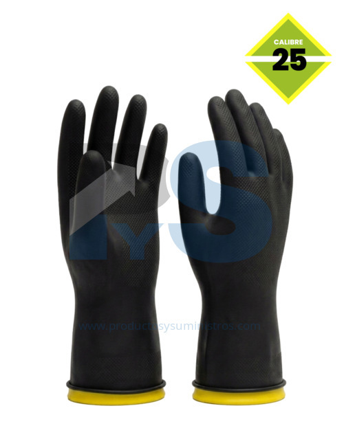 Guante Bicolor Rubberplus Calibre 25