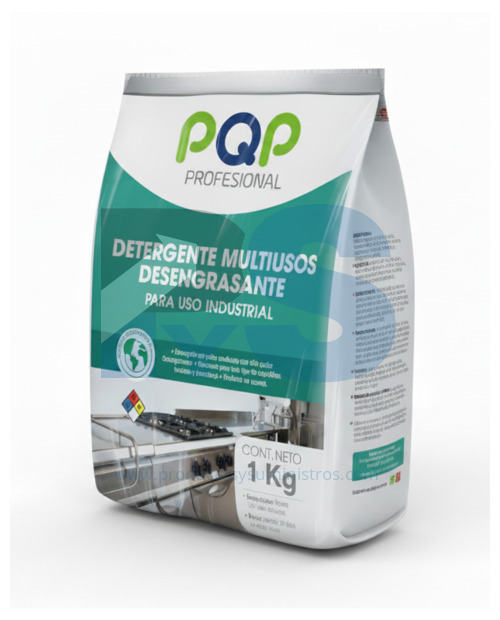 Detergente en Polvo Multiusos Desengrasante PQP x 1.000 g (Kilo)