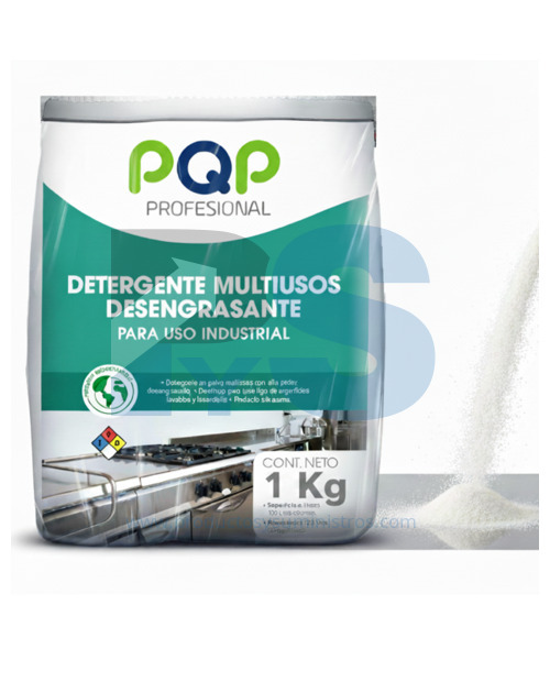 Detergente en Polvo Multiusos Desengrasante PQP x 1.000 g (Kilo)