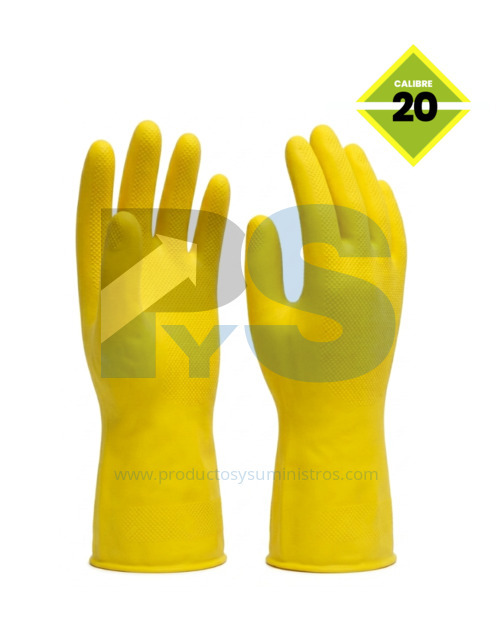 Guante Doméstico Rubberplus Amarillo