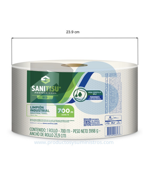 Limpión Industrial Sanitisu x 700 m