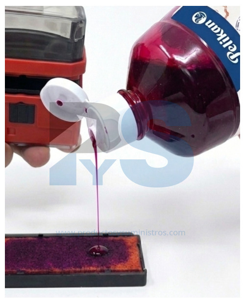 Tinta para Sellos Pelikan Roja x 500 cc
