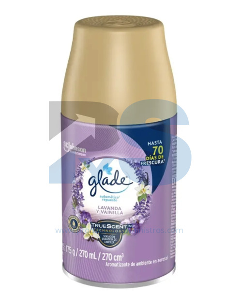 Repuesto Ambientador Glade Automatico x 270 ml Lavanda y Vainilla