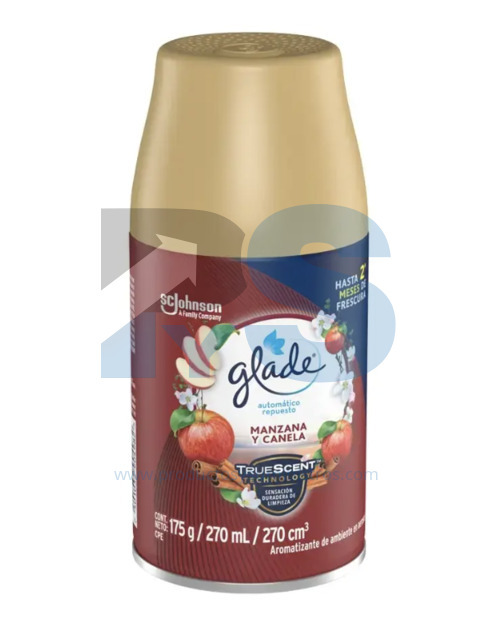 Repuesto Ambientador Glade Automático x 270 ml Manzana Canela