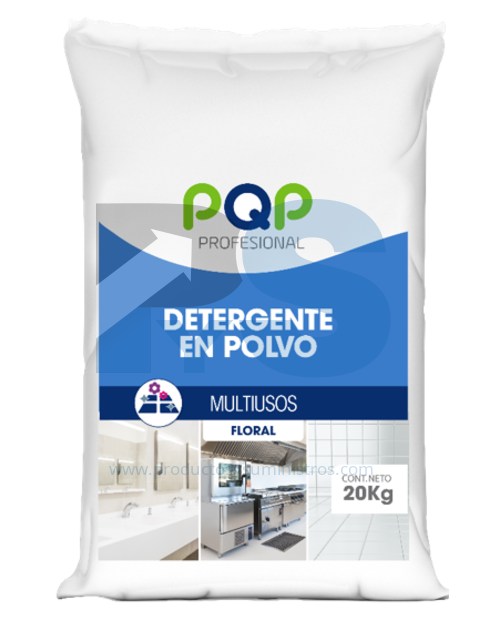 DETERGENTE INDUSTRIAL MULTIUSOS PQP * 20 Kg.