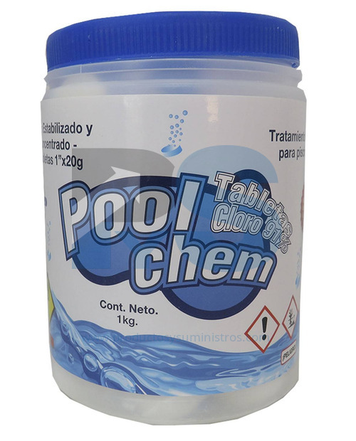 Pastillas Pool Chem 91% x 50 uds