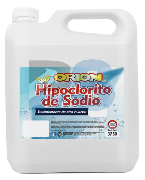 Hipoclorito 13% Orion x 3750 ml