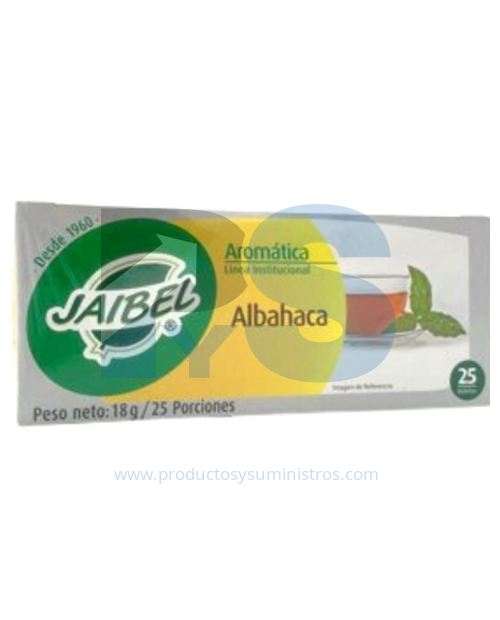 Aromática Institucional Albahaca Jaibel x 25 Sobres