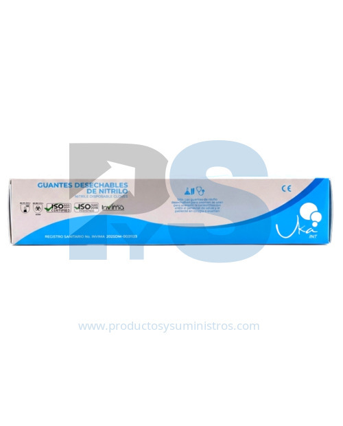 Guante Nitrilo HD Industrial Azul  Calibre 18 x 50 Unidades
