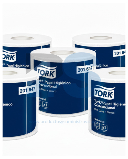 Papel Higiénico Blanco Convencional Tork Ref. 201647 x 26 m Paca x 24 Rollos