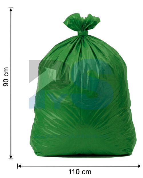 Bolsa de Basura Verde 90x110 x 6 Uds