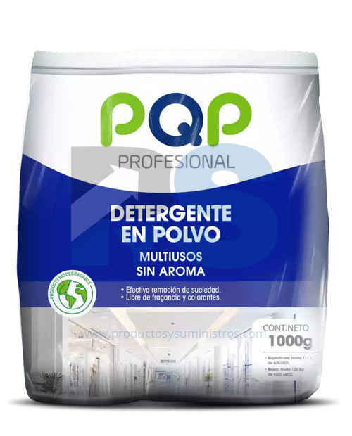 Detergente PQP Corriente SIN AROMA x 1.000 g