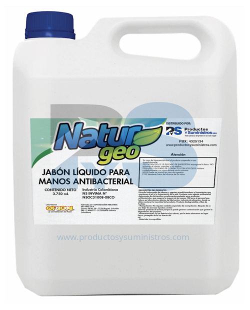 Jabon Liquido para Manos  NATURGEO x 3750 cc MANZANA