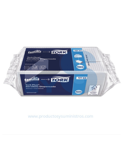 Servilleta Plus Blanca x 100 Tork Ref. 72144