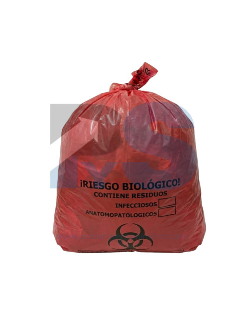 Bolsa de Basura Roja IMPRESA 40x55 x 6 Uds