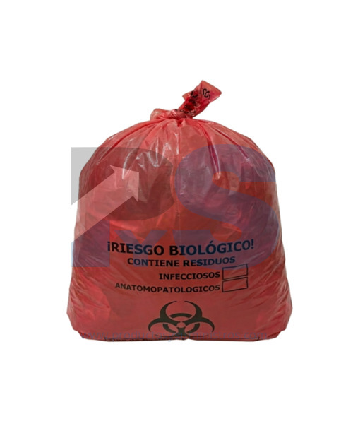 Bolsa de Basura Roja Impresa 40x55 x 6 Uds