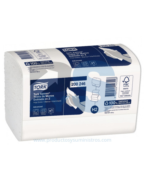 Toalla Manos Blanca Familia Tork® en Z x 150HJ Ref. 200246