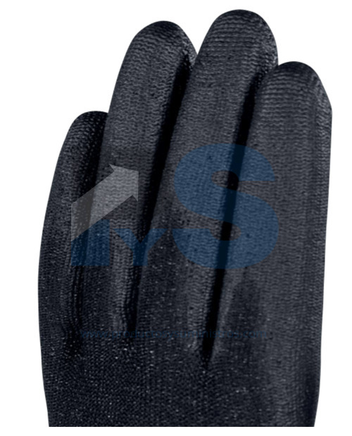 Guante Tejido de Poliéster Palma PU Delta Plus VE702PN Talla 10 x 12 pares