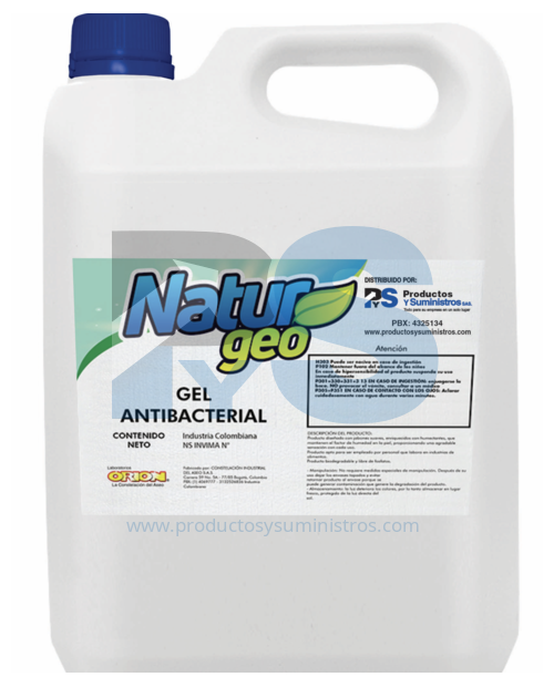 Gel Antibacterial Neutro x 3750 cc Naturgeo