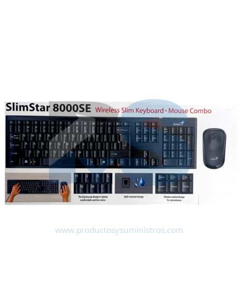 Combo Teclado + Mouse Genius Inalambrico SS 8000 SE