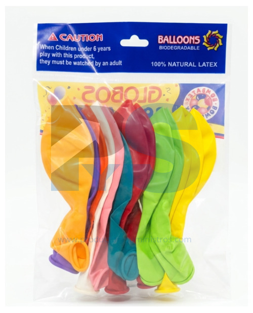 Globos Surtidos R12 x 12 Uds Bombatex