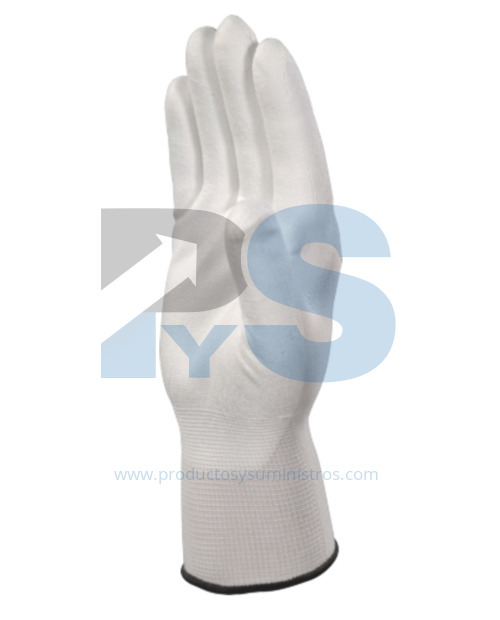 Guante Poliéster con Impregnación de Poliuretano Delta Plus VE702P Blanco