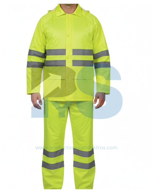 Conjunto de Lluvia Amarillo de Poliéster/PVC - Delta Plus EN400LVJATM Talla M