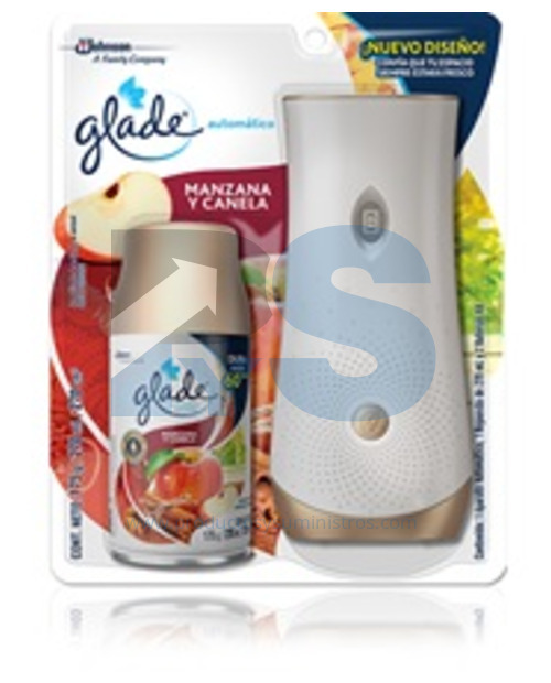 Ambientador Glade Automático + Dosificador Manzana Canela x 270 ml