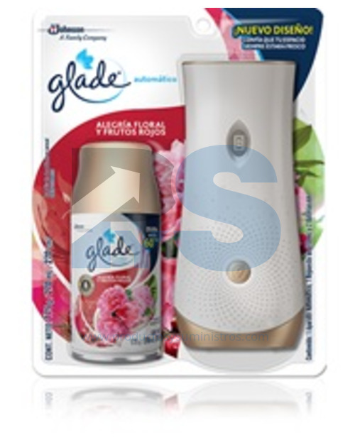 Ambientador Glade Automático + Dosificador Alegría Floral y Frutos Rojos x 270 ml