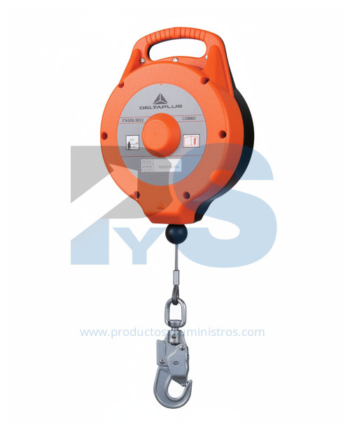 Anticaídas con Retorno Automático de Cable Galvanizado x 10 m Delta Plus AN12010T